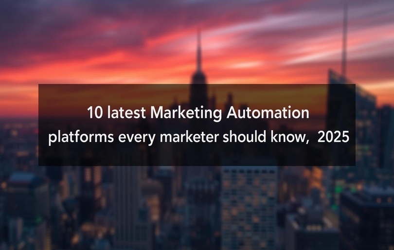 10 latest marketing automation platforms every marketer should know in 2025